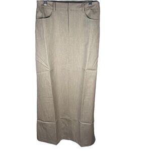 The Drop Heather Cream Denis Woven Long Column Skirt Size Small NWT